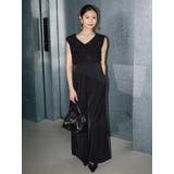 ブラック | チュールフリルドッキングロンパース | MERCURYDUO