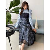 アシメビスチェドッキングパワショルシャツワンピース | MERCURYDUO | 詳細画像7