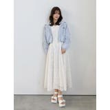 レースパイピングロングワンピース | MERCURYDUO | 詳細画像23 