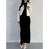 異素材スリーブリブマーメイドワンピース | MERCURYDUO | 詳細画像11 