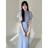 異素材スリーブリブマーメイドワンピース | MERCURYDUO | 詳細画像18 