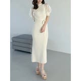 異素材スリーブリブマーメイドワンピース | MERCURYDUO | 詳細画像2 