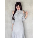 異素材ドッキングプリーツフレアニットワンピース | MERCURYDUO | 詳細画像19