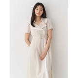 バイカラーハーフスリーブトレンチフレアワンピース | MERCURYDUO | 詳細画像11 