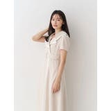 バイカラーハーフスリーブトレンチフレアワンピース | MERCURYDUO | 詳細画像12 