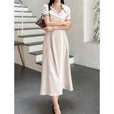 バイカラーハーフスリーブトレンチフレアワンピース | MERCURYDUO | 詳細画像13 