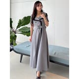 バイカラーハーフスリーブトレンチフレアワンピース | MERCURYDUO | 詳細画像21 