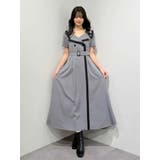 バイカラーハーフスリーブトレンチフレアワンピース | MERCURYDUO | 詳細画像22 