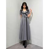 バイカラーハーフスリーブトレンチフレアワンピース | MERCURYDUO | 詳細画像23 