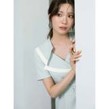 バイカラーハーフスリーブトレンチフレアワンピース | MERCURYDUO | 詳細画像4 