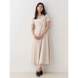 バイカラーハーフスリーブトレンチフレアワンピース | MERCURYDUO | 詳細画像9 