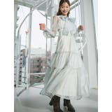 ミントグリーン | トワルドジュイボウタイウエストリブワンピース | MERCURYDUO