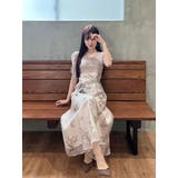 ブーケ花柄ニットドッキングワンピース | MERCURYDUO | 詳細画像20 