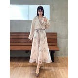 ブーケ花柄ニットドッキングワンピース | MERCURYDUO | 詳細画像21 