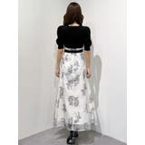 ブーケ花柄ニットドッキングワンピース | MERCURYDUO | 詳細画像32 