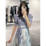 ブーケ花柄ニットドッキングワンピース | MERCURYDUO | 詳細画像39 