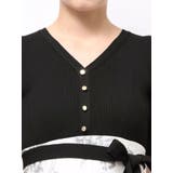 ブーケ花柄ニットドッキングワンピース | MERCURYDUO | 詳細画像44 