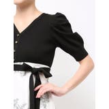 ブーケ花柄ニットドッキングワンピース | MERCURYDUO | 詳細画像45 