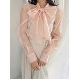 オーガンジービッグボウタイブラウス | MERCURYDUO | 詳細画像19 