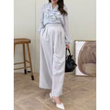 ダブルラッフルバイカラーパイピングブラウス | MERCURYDUO | 詳細画像21 