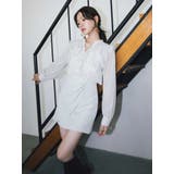 シフォンロングスリーブラッフルブラウス | MERCURYDUO | 詳細画像3 