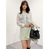 シフォンロングスリーブラッフルブラウス | MERCURYDUO | 詳細画像31 