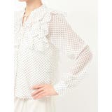 シフォンロングスリーブラッフルブラウス | MERCURYDUO | 詳細画像42 