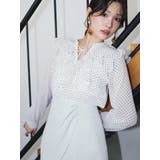 ミックス | シフォンロングスリーブラッフルブラウス | MERCURYDUO