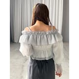 オフショルラッフルブラウス | MERCURYDUO | 詳細画像18 