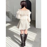 オフショルラッフルブラウス | MERCURYDUO | 詳細画像8 