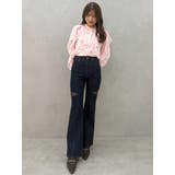 レーストリミングカットアウトデニムパンツ | MERCURYDUO | 詳細画像11 