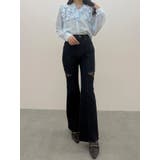 レーストリミングカットアウトデニムパンツ | MERCURYDUO | 詳細画像15 