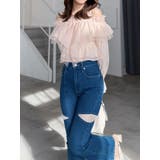 レーストリミングカットアウトデニムパンツ | MERCURYDUO | 詳細画像29 