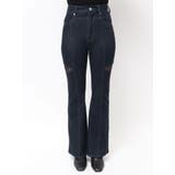 レーストリミングカットアウトデニムパンツ | MERCURYDUO | 詳細画像35 