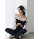 レーストリミングカットアウトデニムパンツ | MERCURYDUO | 詳細画像5 