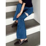 レーストリミングカットアウトデニムパンツ | MERCURYDUO | 詳細画像6 