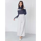 レースレイヤードタックパンツ | MERCURYDUO | 詳細画像4 