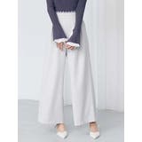 ベージュ | レースレイヤードタックパンツ | MERCURYDUO