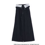 【EMILY IN PARISコラボ】2WAYハイウエストワイドデニムパンツ | MERCURYDUO | 詳細画像40 