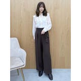 【セットアップ着用可】サイドベルトストレートパンツ | MERCURYDUO | 詳細画像17 