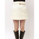 ウールベルテッドミニスカート | MERCURYDUO | 詳細画像8 