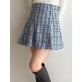 ブルー | 【セットアップ着用可】バックZIPミニスカパン | MERCURYDUO