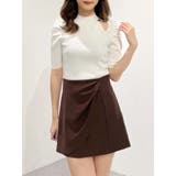 【セットアップ着用可】ドレープミニスカート | MERCURYDUO | 詳細画像41 