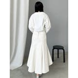 デニムイレギュラーヘムフレアスカート | MERCURYDUO | 詳細画像20 