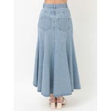 デニムイレギュラーヘムフレアスカート | MERCURYDUO | 詳細画像24 