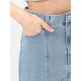 デニムイレギュラーヘムフレアスカート | MERCURYDUO | 詳細画像27 