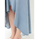 デニムイレギュラーヘムフレアスカート | MERCURYDUO | 詳細画像28 