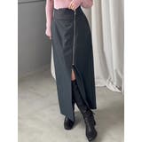 グレー | アシメZIPナロースカート | MERCURYDUO