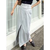 ミントグリーン | アシメZIPナロースカート | MERCURYDUO