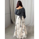 花柄バックレースアップフレアスカート | MERCURYDUO | 詳細画像23 